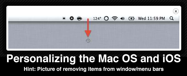 Personalizing the Mac OS and iOS